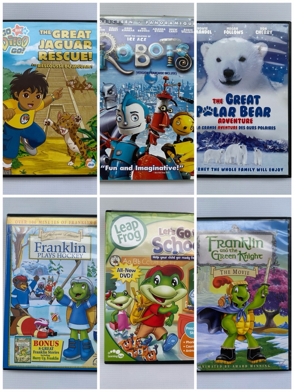 6 pack children DVD bundle